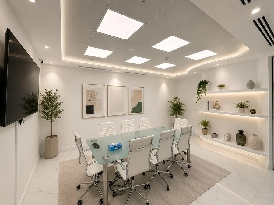 Meeting room for dedicated desk members in ADGM